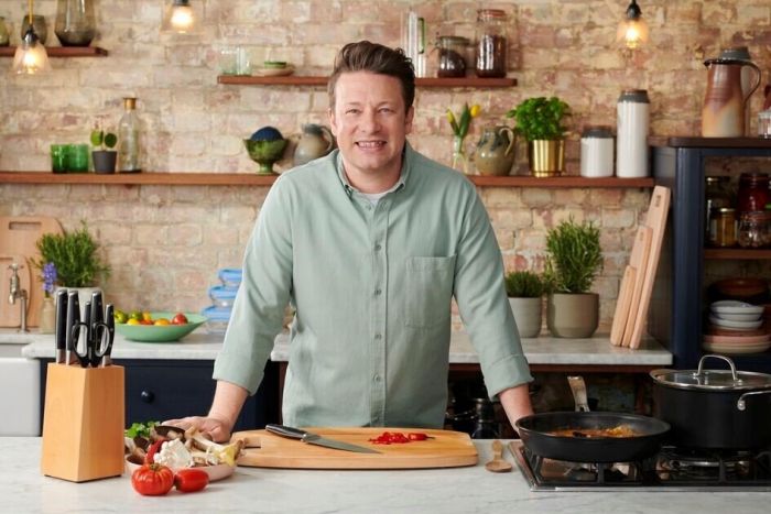 Ніж шеф-кухаря Tefal Jamie Oliver, довжина леза 20 см, нержавіюча сталь