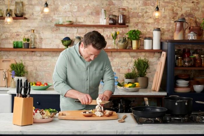 Ніж шеф-кухаря Tefal Jamie Oliver, довжина леза 20 см, нержавіюча сталь