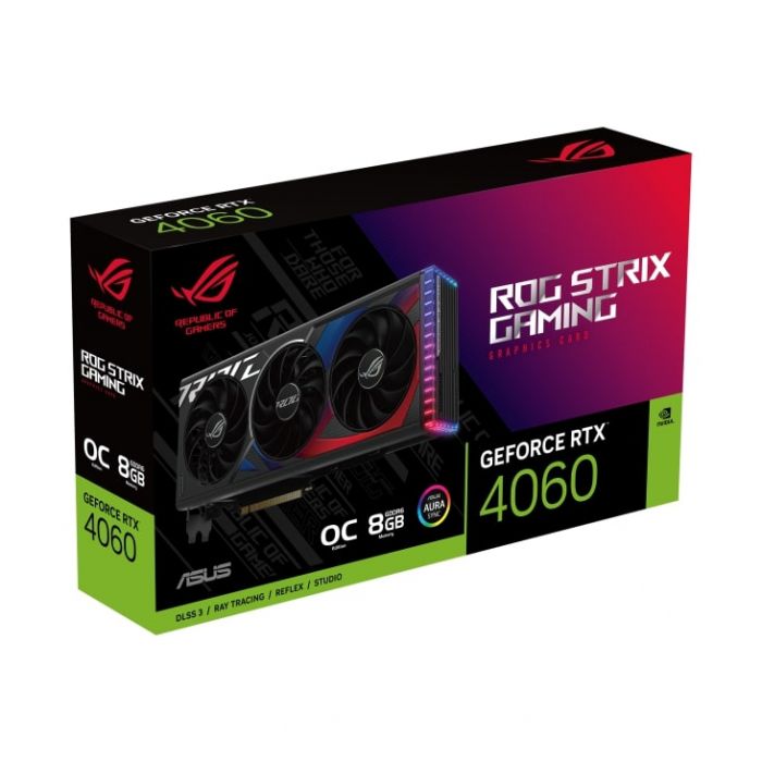 Відеокарта ASUS GeForce RTX 4060 8GB GDDR6 STRIX OC ROG-STRIX-RTX4060-O8G-GAMING