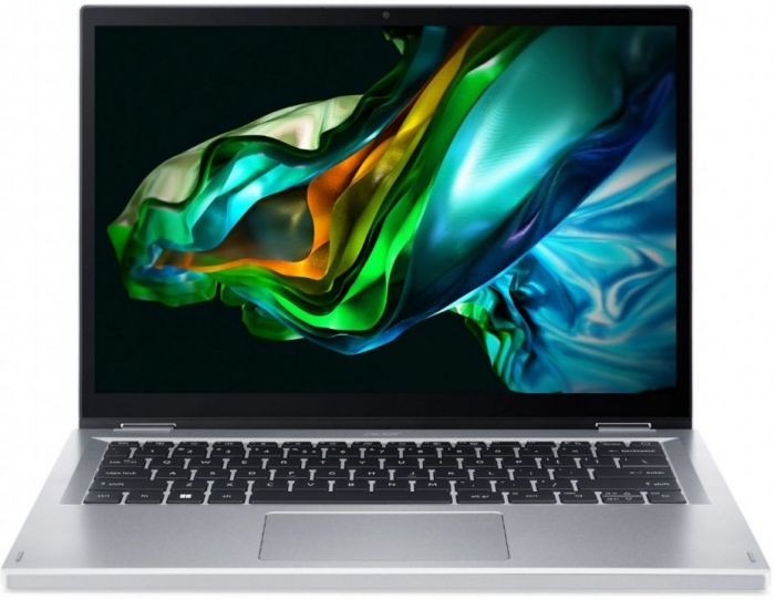 Ноутбук Acer Aspire 3 Spin 14  A3SP14-31PT 14" WUXGA IPS Touch, Intel i3-N305, 8GB, F256GB, UMA, Lin, сріблястий