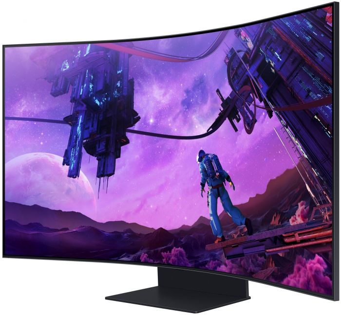 Монітор Samsung 55" Odyssey Ark 4xHDMI, USB, VA, 3840x2160, 32:9, 165Hz, 1ms, CURVED