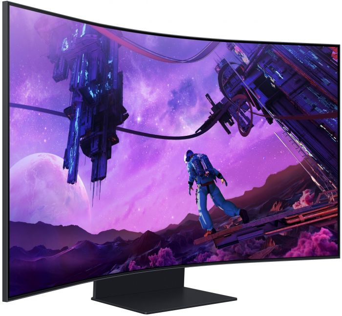 Монітор Samsung 55" Odyssey Ark 4xHDMI, USB, VA, 3840x2160, 32:9, 165Hz, 1ms, CURVED