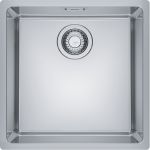 Кухонна мийка Franke Maris MRX 110-40/122.0598.646/нержав.сталь полірована/квадратна/440х440х180/монтаж під стільницю