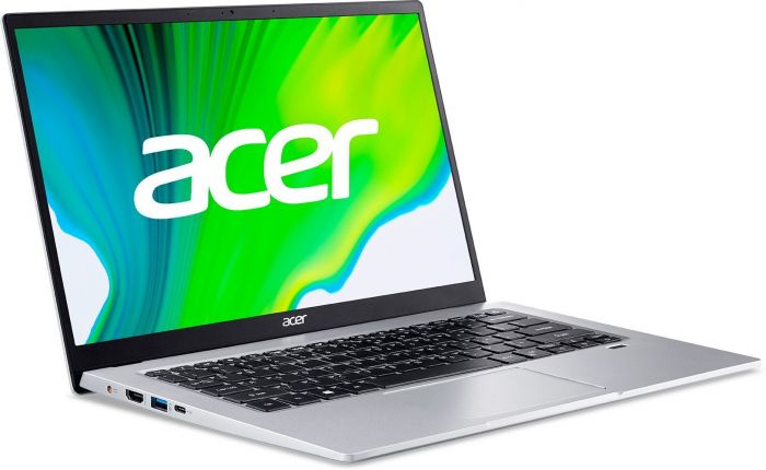 Ноутбук Acer Swift 1 SF114-34 14" FHD IPS, Intel C N4500, 8GB, F128GB, UMA, Lin, сріблястий