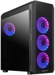 Корпус CHIEFTEC Gaming Scorpion 4 Tempered Glass Edition, без БЖ, 2xUSB3.2, 1xUSB2.0, 4x120мм RAINBOW ARGB, ATX, чорний
