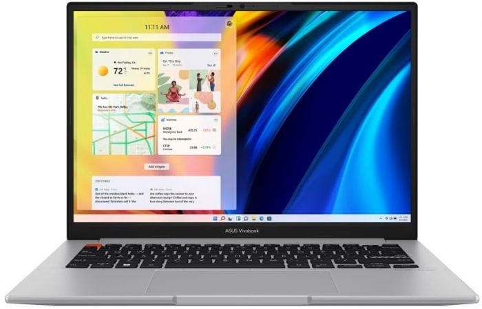 Ноутбук ASUS Vivobook S 15 M3502QA-L1211 15.6" FHD OLED, AMD R5-5600H, 16GB, F512GB, UMA, NoOS, Сірий