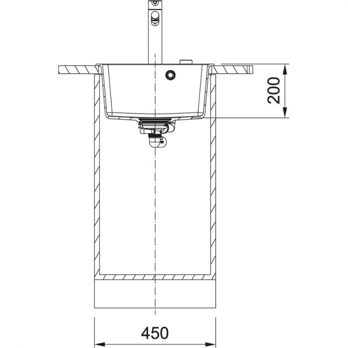 Кухонна мийка Franke Centro CNG 610-39/114.0630.400/фраграніт/необоротна/440х500х200/врізна, врівень зі стільницею/білий