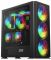 Корпус 2E Gaming Vertex GI01B, без БЖ, 2xUSB 3.0, 1xUSB Type-C, 3x140mm ARGB, 1x120mm ARGB, controller with remote, TG Side Panel, EATX, чорний