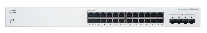 Комутатор Cisco CBS220 Smart 24-port GE, 4x1G SFP