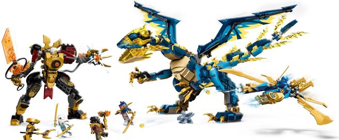 Конструктор LEGO Ninjago Дракон стихій проти робота Володарки