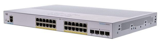 Комутатор Cisco CBS350 Managed 24-port GE, PoE, 4x1G SFP