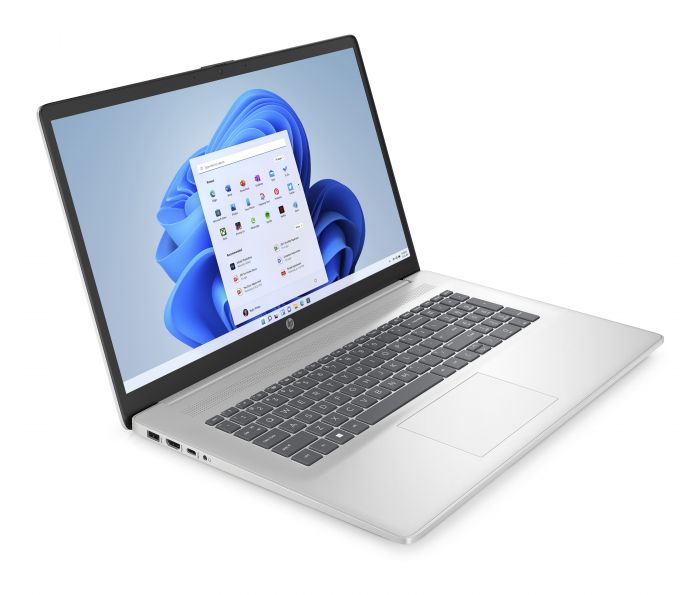 Ноутбук HP 17-cn0042ua 17.3" FHD IPS AG, Intel i7-1165G7, 16GB, F512GB, UMA, Win11, сріблястий