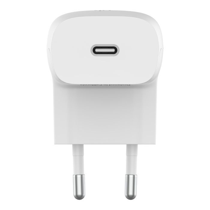 Зарядний пристрій мережевий Belkin 20Вт USB-C PD PPS, білий