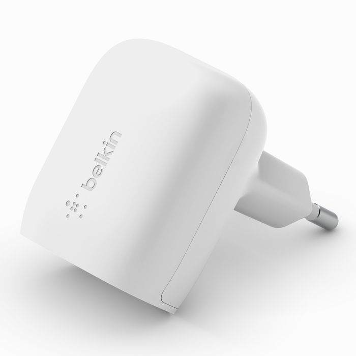 Зарядний пристрій мережевий Belkin 20Вт USB-C PD PPS, білий