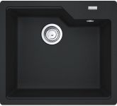 Кухонна мийка Franke Urban UBG 610-56/114.0663.895/фраграніт/антибактеріальний захист/560х500х230/врізна, врівень зі стільницею/онікс