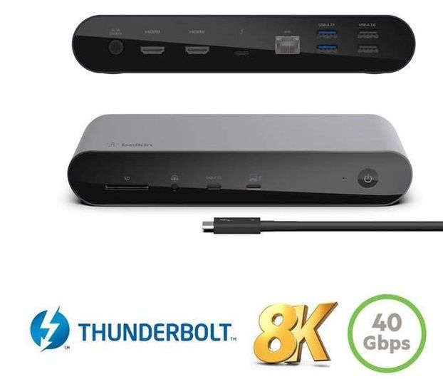 Докстанція Belkin USB-C Thunderbolt 4 Triple Display Dock 8K