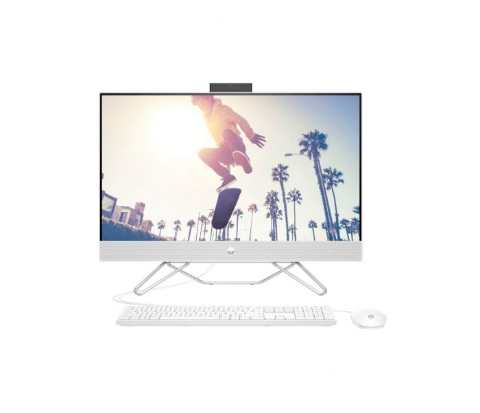 Комп'ютер персональний моноблок HP All-in-One 27" FHD IPS AG, AMD R5-5500U, 16GB, F512GB, UMA, WiFi, кл+м, DOS, білий