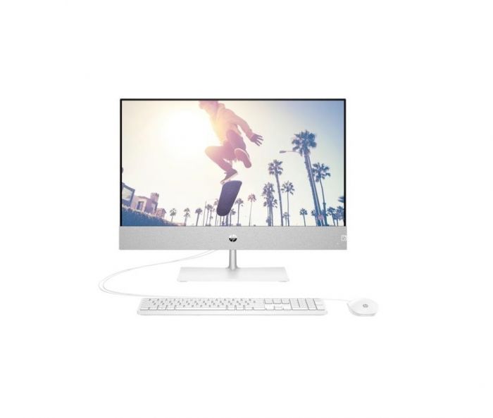 Комп'ютер персональний моноблок HP Pavilion 23.8" FHD IPS AG, Intel i5-12400T, 8GB, F512GB, UMA, WiFi, кл+м, DOS, білий