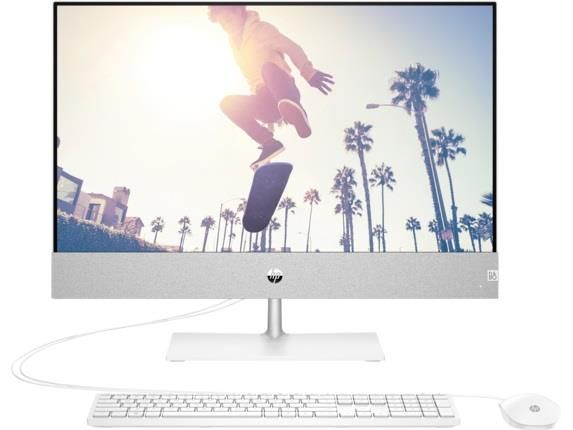 Комп'ютер персональний моноблок HP Pavilion 27" FHD IPS AG, Intel i5-12400T, 16GB, F512GB, NVD450-2, WiFi, кл+м, DOS, білий