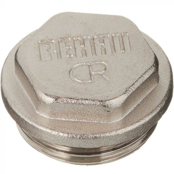 Заглушка для колекторів Rehau Rautitan MX G1 – G3/4, 2-4 відводи, нікельована латунь
