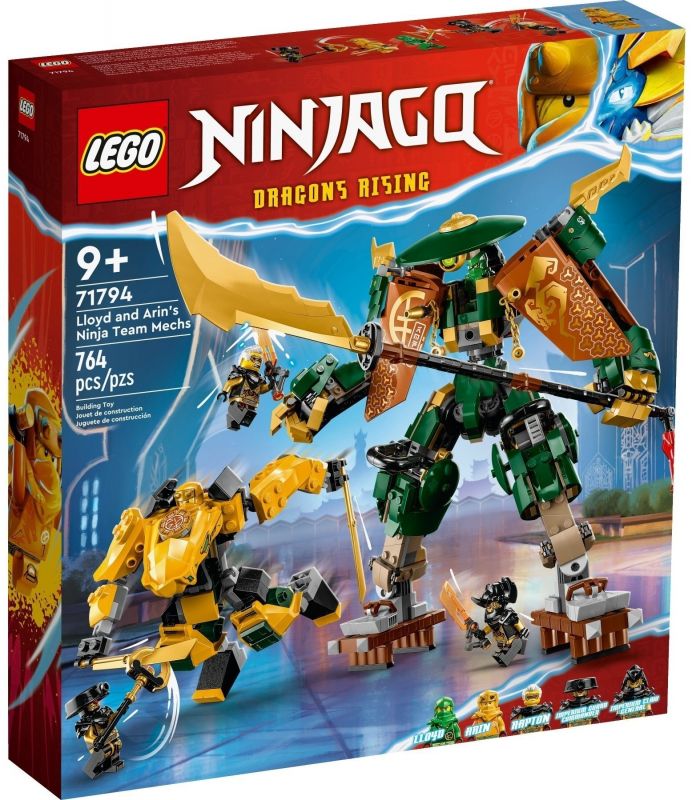 Конструктор LEGO Ninjago Командні роботи ніндзя Ллойда й Арін