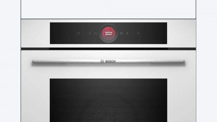 Духова шафа Bosch електрична, 71л, A+, дисплей, конвекція, піроліз, білий