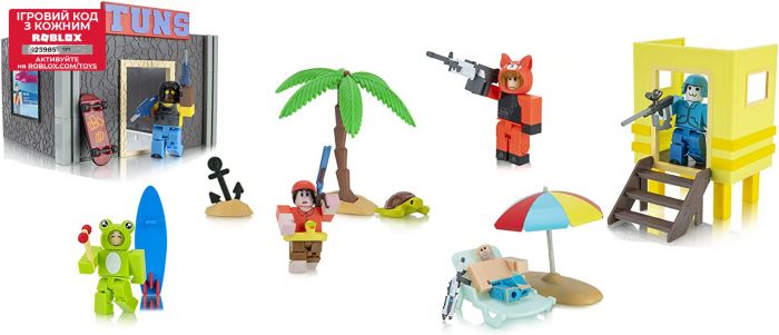 Ігровий набір Roblox Deluxe Playset Arsenal: Operation Beach Day W11, 6 фігурок та аксесуари