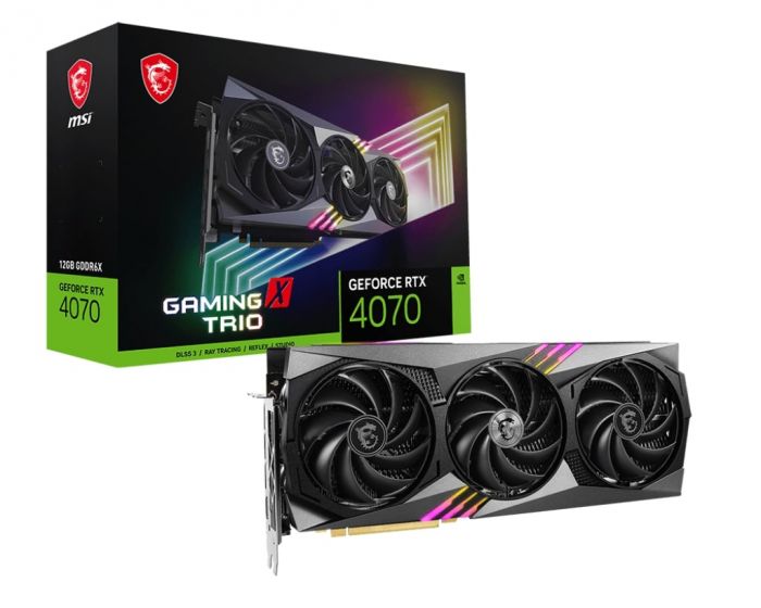 Відеокарта MSI GeForce RTX 4070 12GB GDDR6X GAMING X TRIO