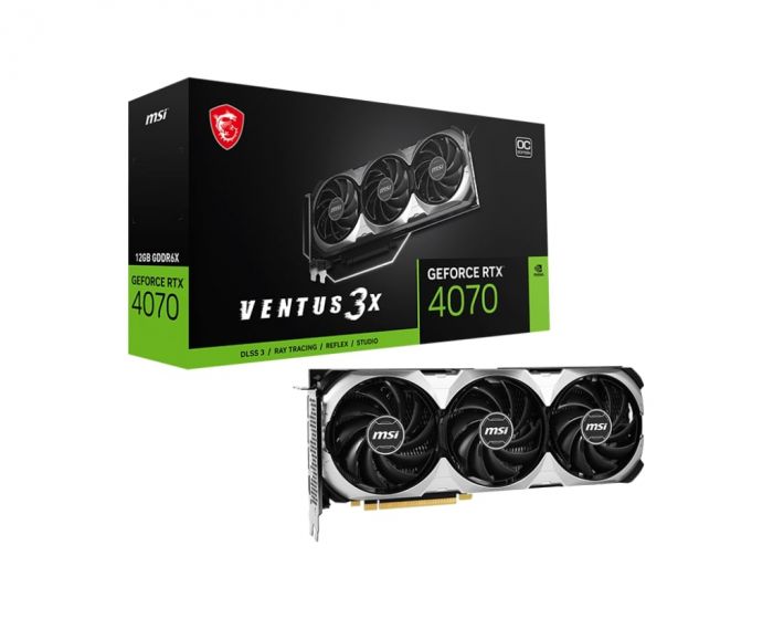 Відеокарта MSI GeForce RTX 4070 12GB GDDR6X VENTUS 3X OC