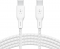 Кабель заряджання/синхронізації Belkin USB-С > USB-С 3м, 100Вт, плетений, білий