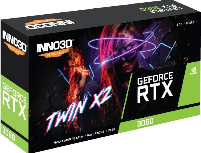 Відеокарта INNO3D GeForce RTX 3060 8GB GDDR6X TWIN X2