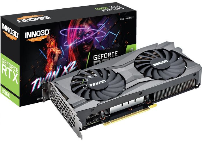 Відеокарта INNO3D GeForce RTX 3060 8GB GDDR6X TWIN X2