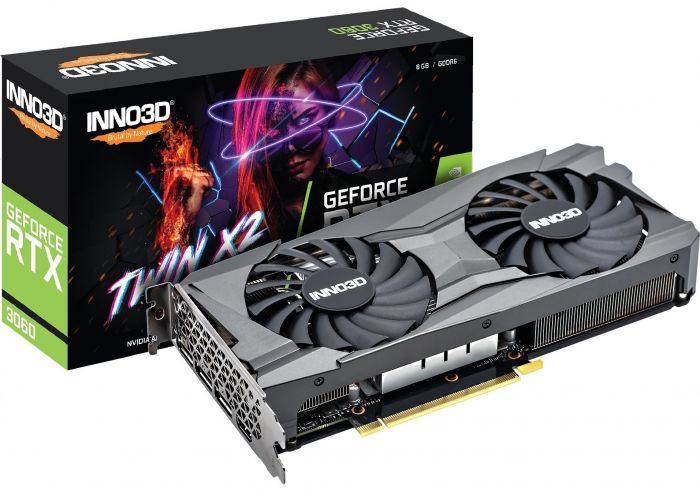 Відеокарта INNO3D GeForce RTX 3060 8GB GDDR6X TWIN X2 OC