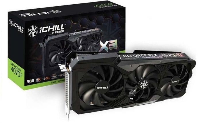 Відеокарта INNO3D GeForce RTX 4070 Ti 12Gb GDDR6X iChill X3