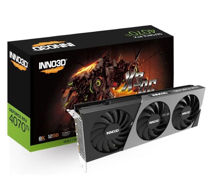 Відеокарта INNO3D GeForce RTX 4070 Ti 12Gb GDDR6X X3 OC