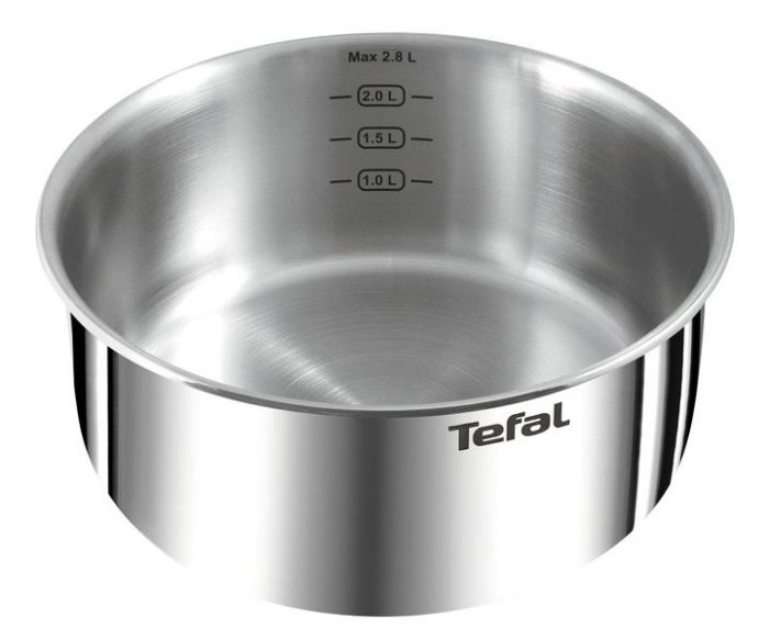 Набір посуду Tefal Ingenio Emotion 4 предмети, нержавіюча сталь, змінна ручка, 16 см (1.7 л), 18 см (2.2 л), 20 см (2.7 л)
