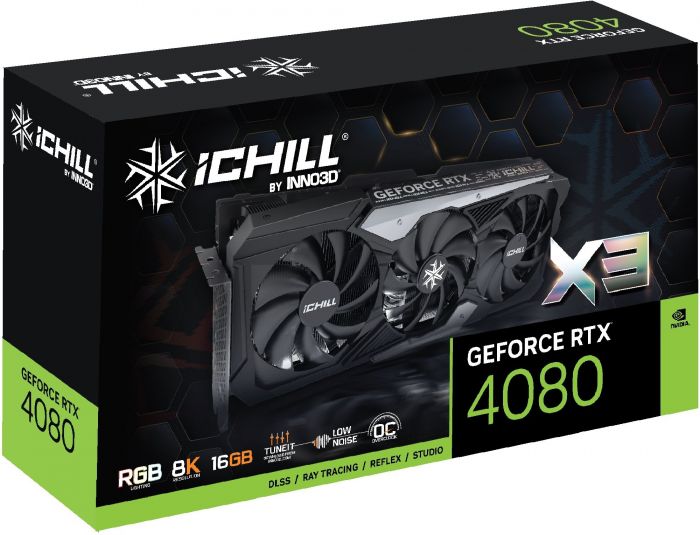 Відеокарта INNO3D GeForce RTX 4080 16GB GDDR6X ICHILL X3