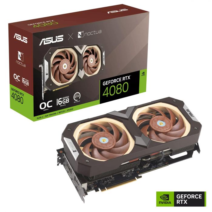 Відеокарта ASUS GeForce RTX 4080 16GB GDDR6X OC RTX4080-O16G-NOCTUA