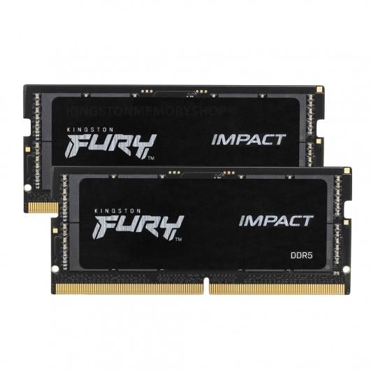 Пам'ять ноутбука Kingston DDR5 16GB KIT (8GBx2) 4800 FURY Impact