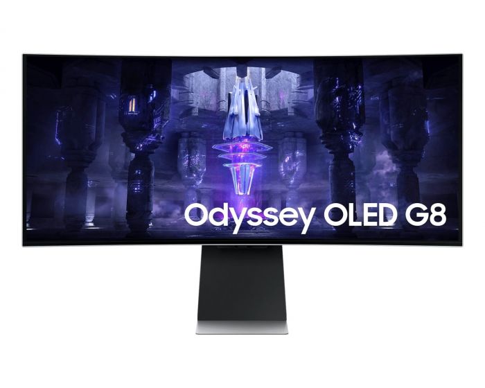 Монітор Samsung 34" Odyssey OLED G8 G85SB microHDMI, miniDP, USB-C, VA, 3440x1440, 21:9, 175Hz, 0.03ms, CURVED