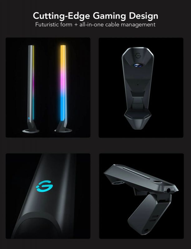Набір адаптивного підсвічування Govee H604A DreamView G1 Pro Gaming Light 24-29', RGBIC, WI-FI/Bluetooth, чорний