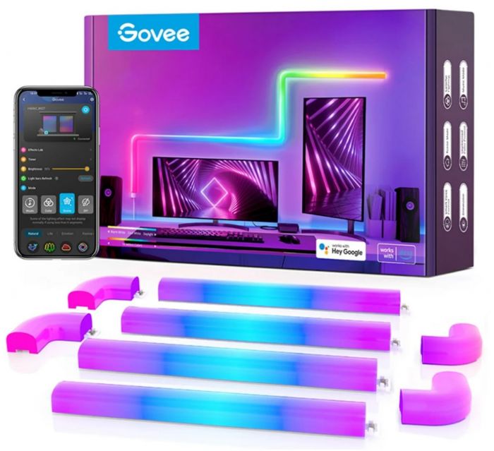 Набір настінних світильників Govee H6062 Glide Wall Light, 8+4, RGBIC, WI-FI/Bluetooth, білий