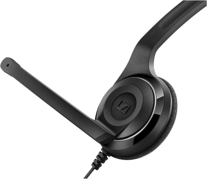 Гарнітура ПК моно On-Ear EPOS PC 7 Chat, USB, uni mic, 2м, чорний