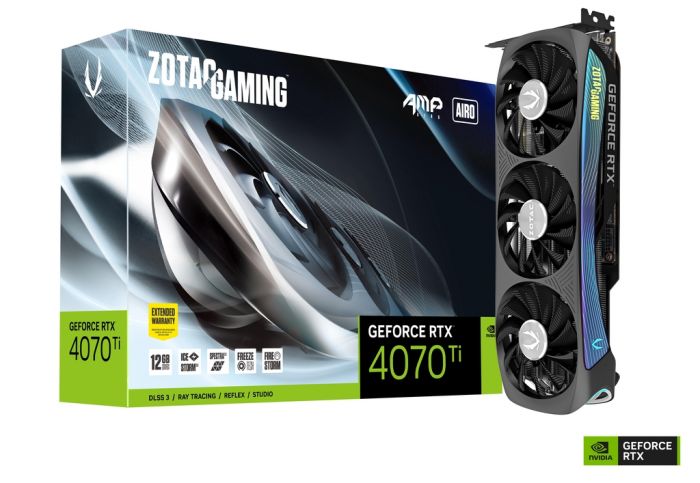 Відеокарта ZOTAC GeForce RTX 4070 Ti 12GB GDDR6X AMP AIRO