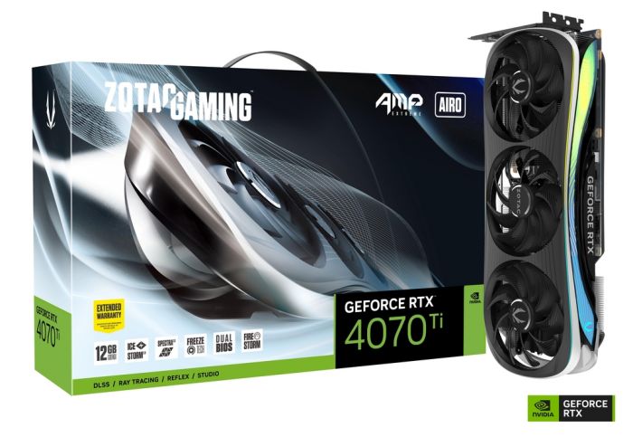 Відеокарта ZOTAC GeForce RTX 4070 Ti 12GB GDDR6X AMP Extreme AIRO