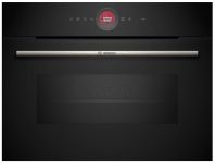 Духова шафа Bosch електрична компактна, 45л, A, дисплей, конвекція, ф-ція мікрохвиль, чорний