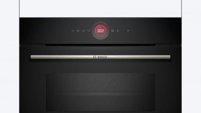 Духова шафа Bosch електрична компактна, 45л, A, дисплей, конвекція, ф-ція мікрохвиль, чорний