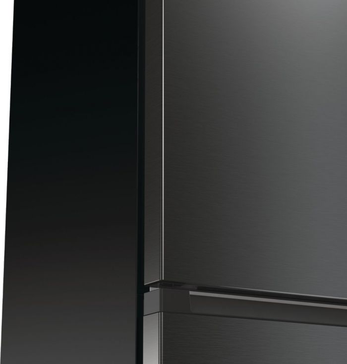 Холодильник Gorenje NRK619EABXL4 з нижн. мороз. камерою, 185х60х60см, 2 дв., Х- 204л, М- 96л, A+, NoFrost Plus, Fresh zone, чорний