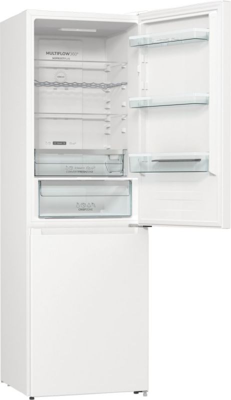 Холодильник з нижн. мороз. камерою Gorenje, 185х60х60см, 2 двері, 210(110)л, А++, Total NF, Зона св-ті, Зовн. Диспл,