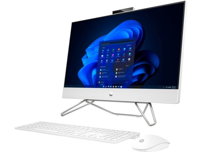 Комп'ютер персональний моноблок HP 240-G9 23.8" FHD IPS AG, Intel i3-1215U, 8GB, F256GB, UMA, WiFi, кл+м, 3р, Win11P, білий